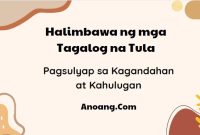 Halimbawa ng mga Tagalog na Tula