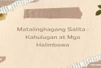 Matalinghagang Salita