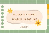 Tula in Filipino Tungkol sa Pag-ibig